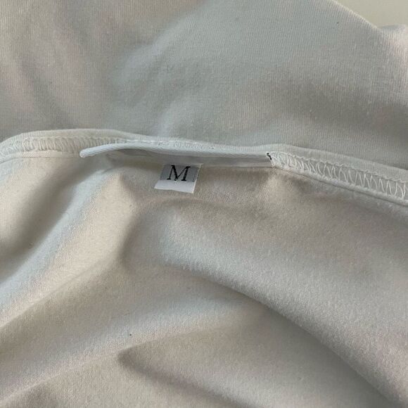 Bryn Walker Una Organic Cotton Asymmetrical Tunic in White - Women’s US M - Picture 10 of 10